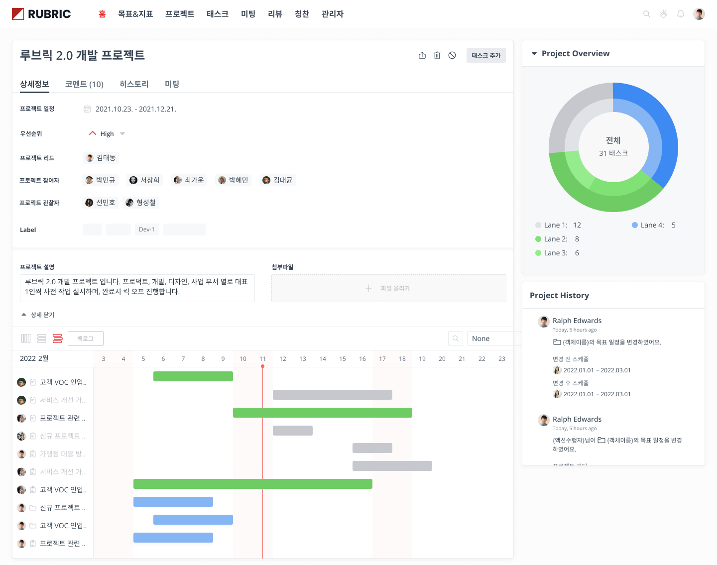 성과관리 및 프로젝트 관리 SaaS 구축 detail 3